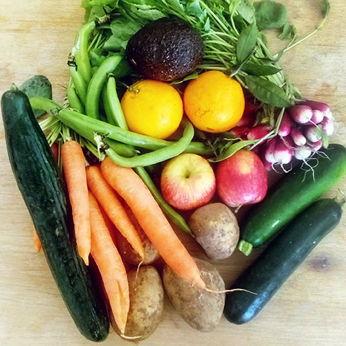PANIER 'PITCHOUN' de fruits et légumes